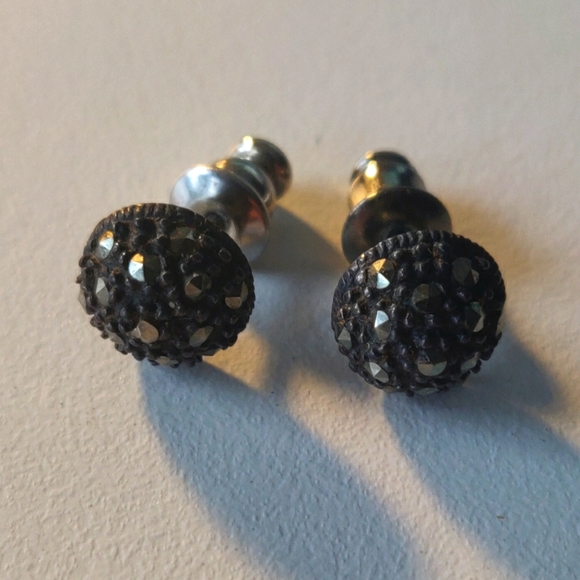 Marcasite earrings - Picture 1 of 3